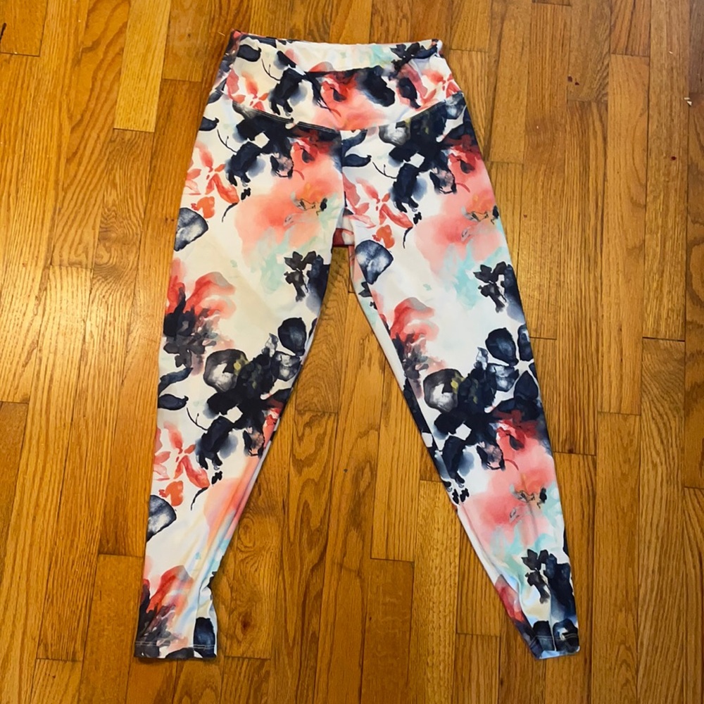 Floral workout leggings